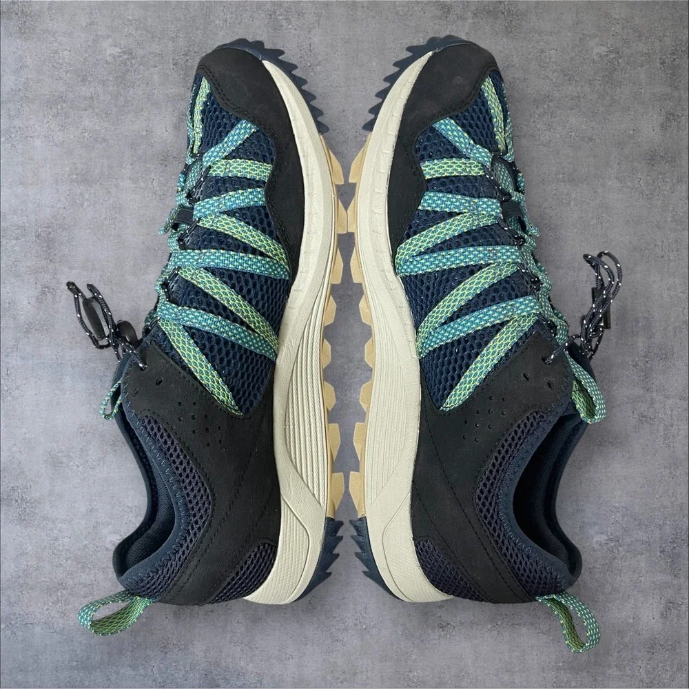 Merrell Navy Blue/Green Wildwood Aerosport Water Trail Hiking Shoes Mens 8.5